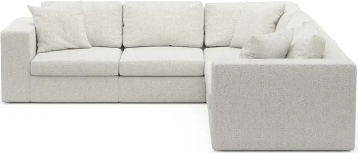 Collin Foam Comfort 5-Piece Sectional - River Rock Ivory