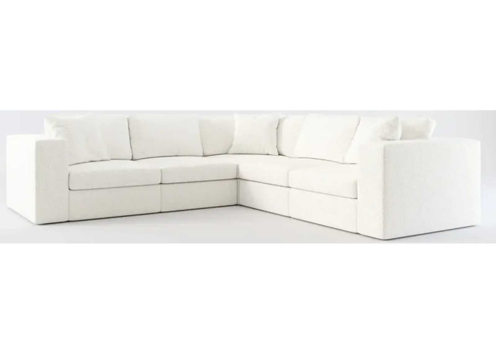 Collin Foam Comfort 5-Piece Sectional - River Rock Ivory