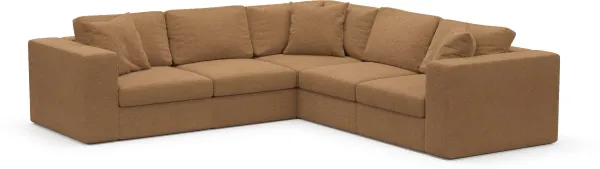 Collin Foam Comfort Sectional - Texel Caramel
