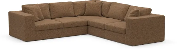 Collin Foam Comfort Sectional - Balvi Truffle
