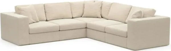 Collin Foam Comfort Sectional - Luscious Champagne