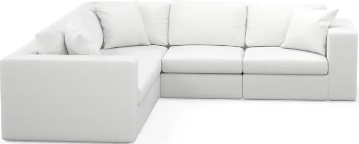 Collin Hybrid Comfort 5-Piece Sectional - Lovie Chalk