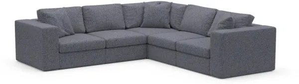 Collin Hybrid Comfort Sectional - Haley Navy