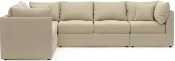 The Pitt Foam Comfort Sectional - Merrimac Ecru