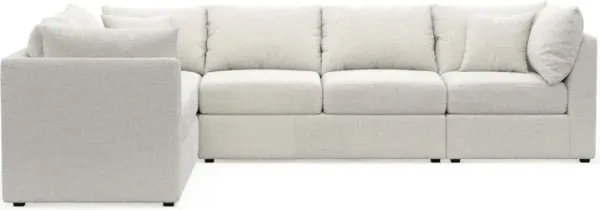 The Pitt Foam Comfort Sectional - Bantu Pearl