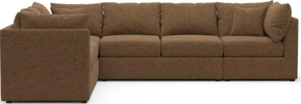 The Pitt Foam Comfort Sectional - Balvi Truffle