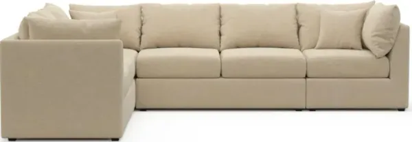The Pitt Foam Comfort Sectional - Midcentury Sand