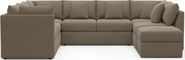The Pitt Foam Comfort Sectional - Merrimac Brownstone