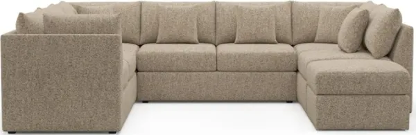 The Pitt Foam Comfort Sectional - Haley Sand