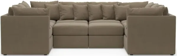 The Pitt Foam Comfort Sectional - Merrimac Brownstone