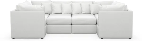 The Pitt Foam Comfort Sectional - Lovie Chalk