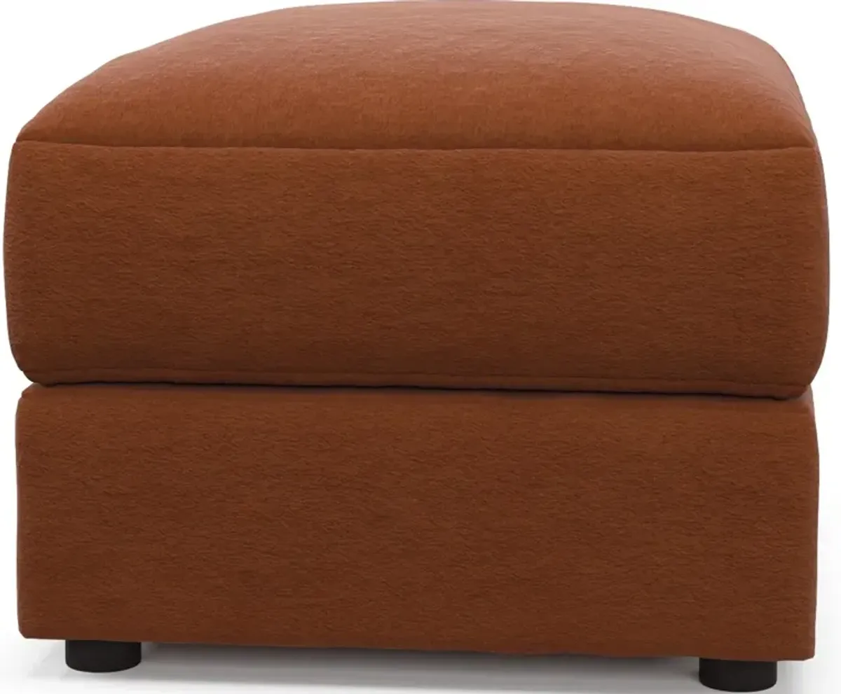 Ridley Hybrid Comfort Ottoman - Merrimac Brick