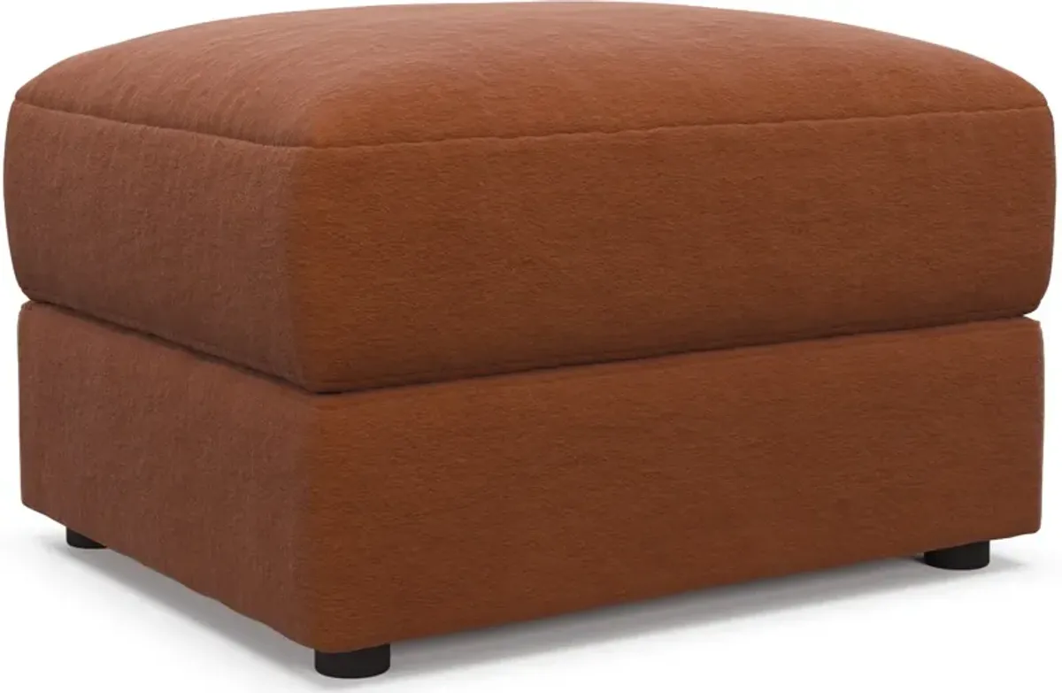 Ridley Hybrid Comfort Ottoman - Merrimac Brick