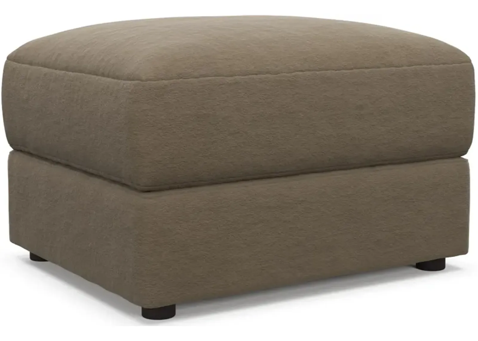 Ridley Hybrid Comfort Ottoman - Merrimac Brownstone