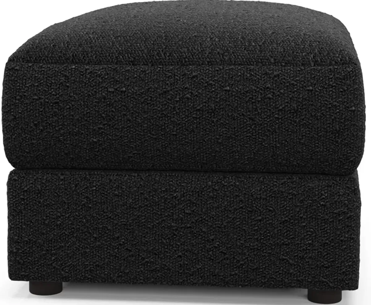 Ridley Hybrid Comfort Ottoman - Bloke Obsidian