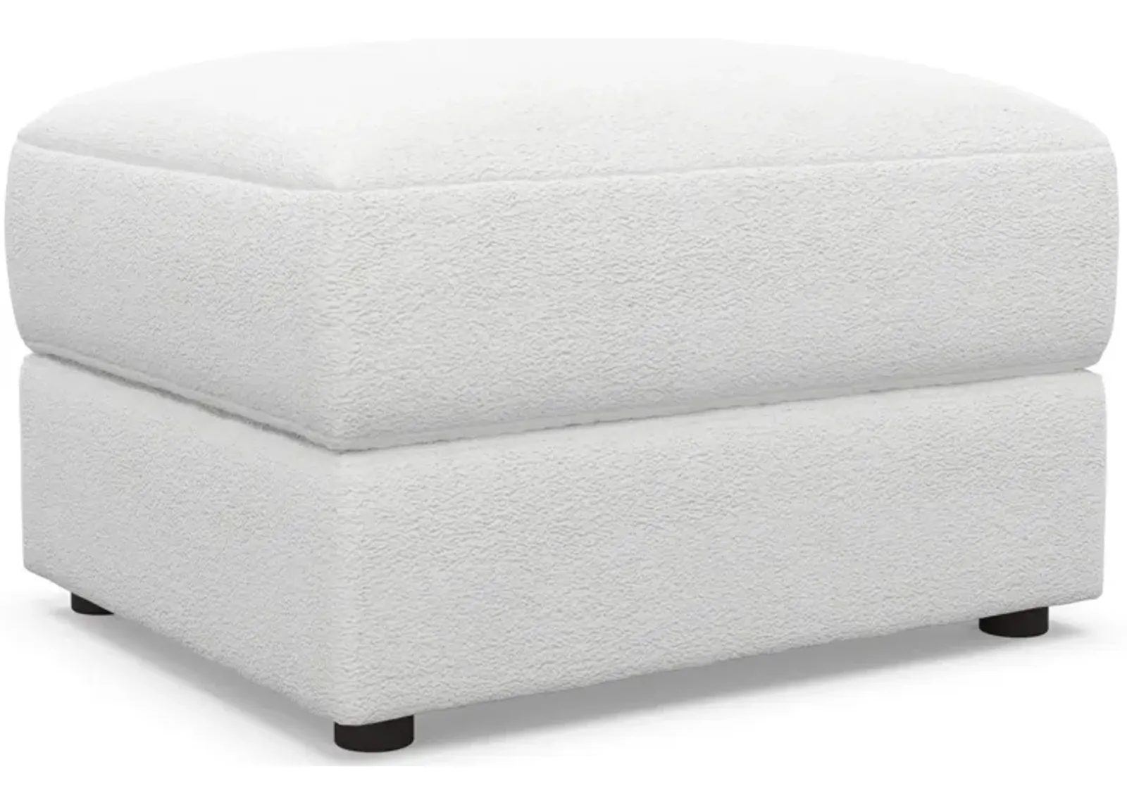 Ridley Hybrid Comfort Ottoman - Lovie Chalk