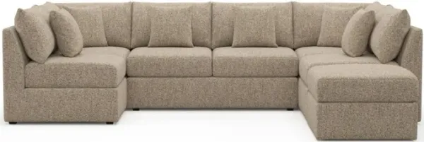 The Pitt Foam Comfort Sectional - Haley Sand