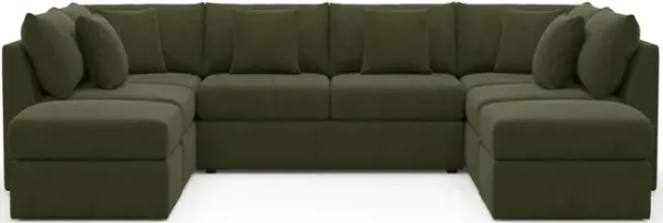 The Pitt Foam Comfort Sectional - Marina Moss