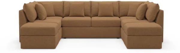 The Pitt Foam Comfort Sectional - Texel Caramel