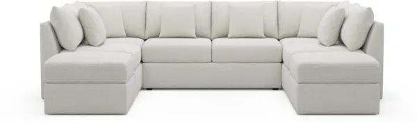 The Pitt Foam Comfort Sectional - Texel Gray