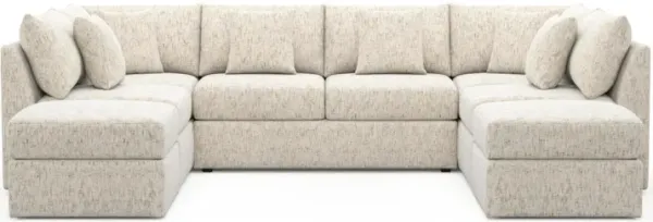 The Pitt Foam Comfort Sectional - Haley Oyster