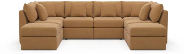 The Pitt Foam Comfort Sectional - Merrimac Topaz