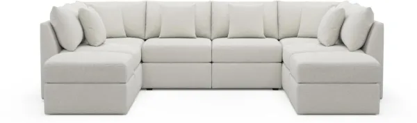 The Pitt Foam Comfort Sectional - Texel Gray