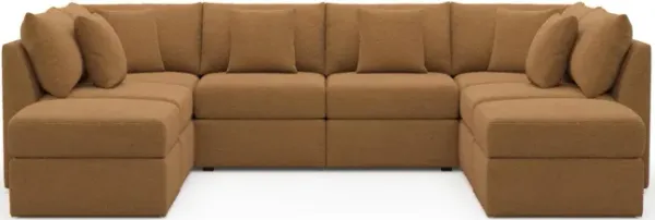 The Pitt Foam Comfort Sectional - Nora Camel