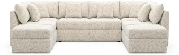 The Pitt Foam Comfort Sectional - Haley Oyster