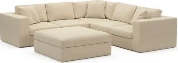 Collin Foam Comfort Sectional - Midcentury Sand