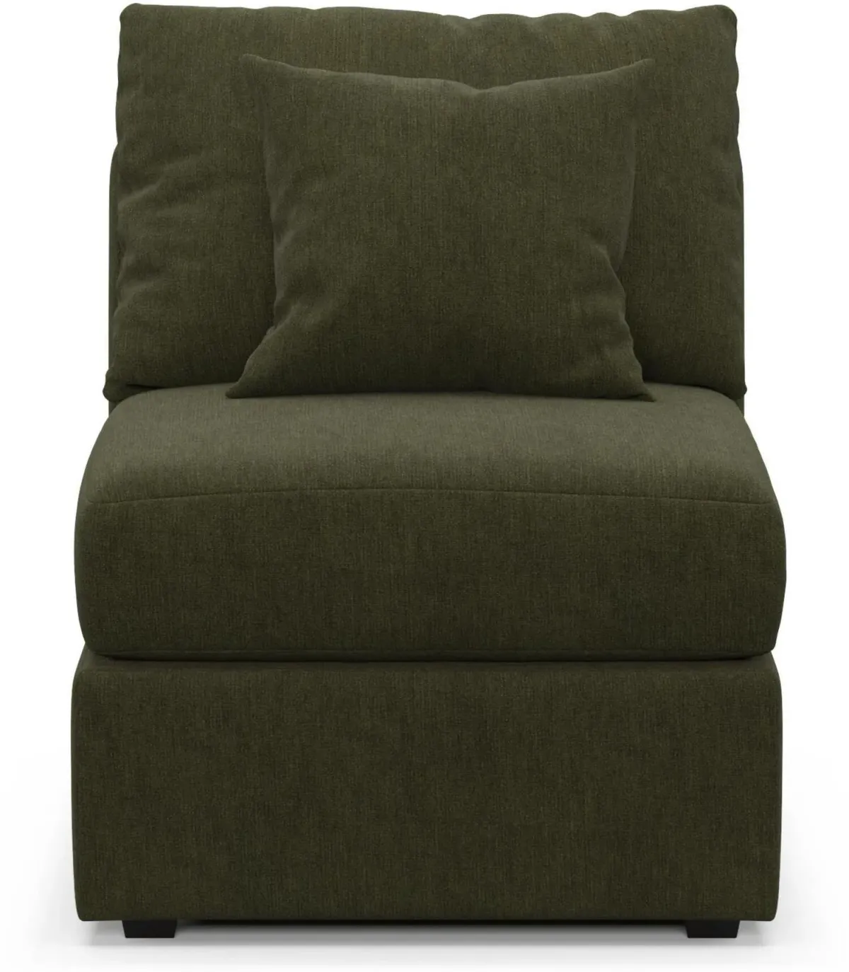 The Pitt Hybrid Comfort Armless Chair - Marina Moss
