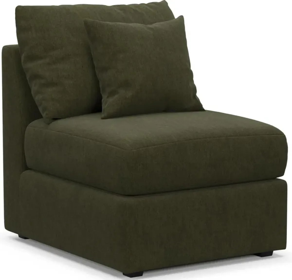 The Pitt Hybrid Comfort Armless Chair - Marina Moss