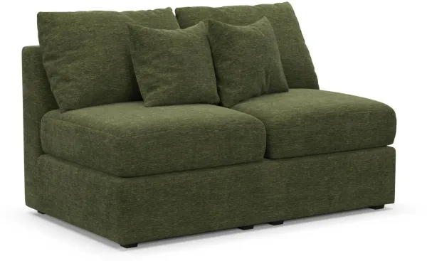 The Pitt Hybrid Comfort Armless Loveseat - Luscious Green