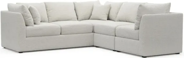 The Pitt Hybrid Comfort Sectional - Texel Gray