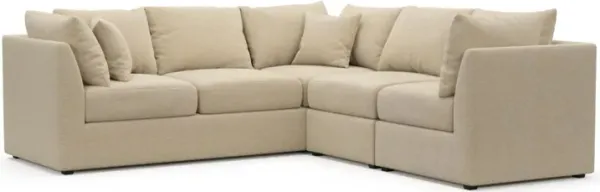 The Pitt Hybrid Comfort Sectional - Midcentury Sand