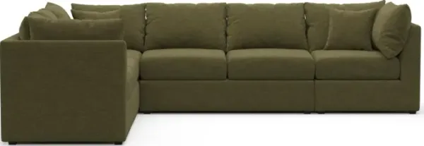 The Pitt Hybrid Comfort Sectional - Expedition Olive