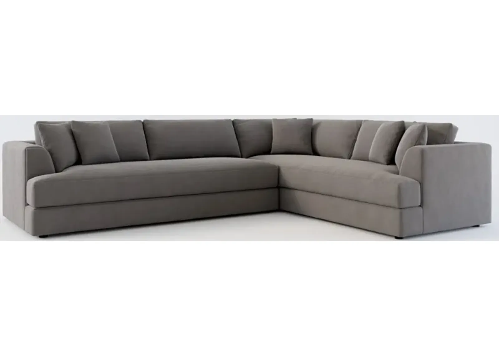 Ridley Foam Comfort 2-Piece Sectional - Merrimac Ash