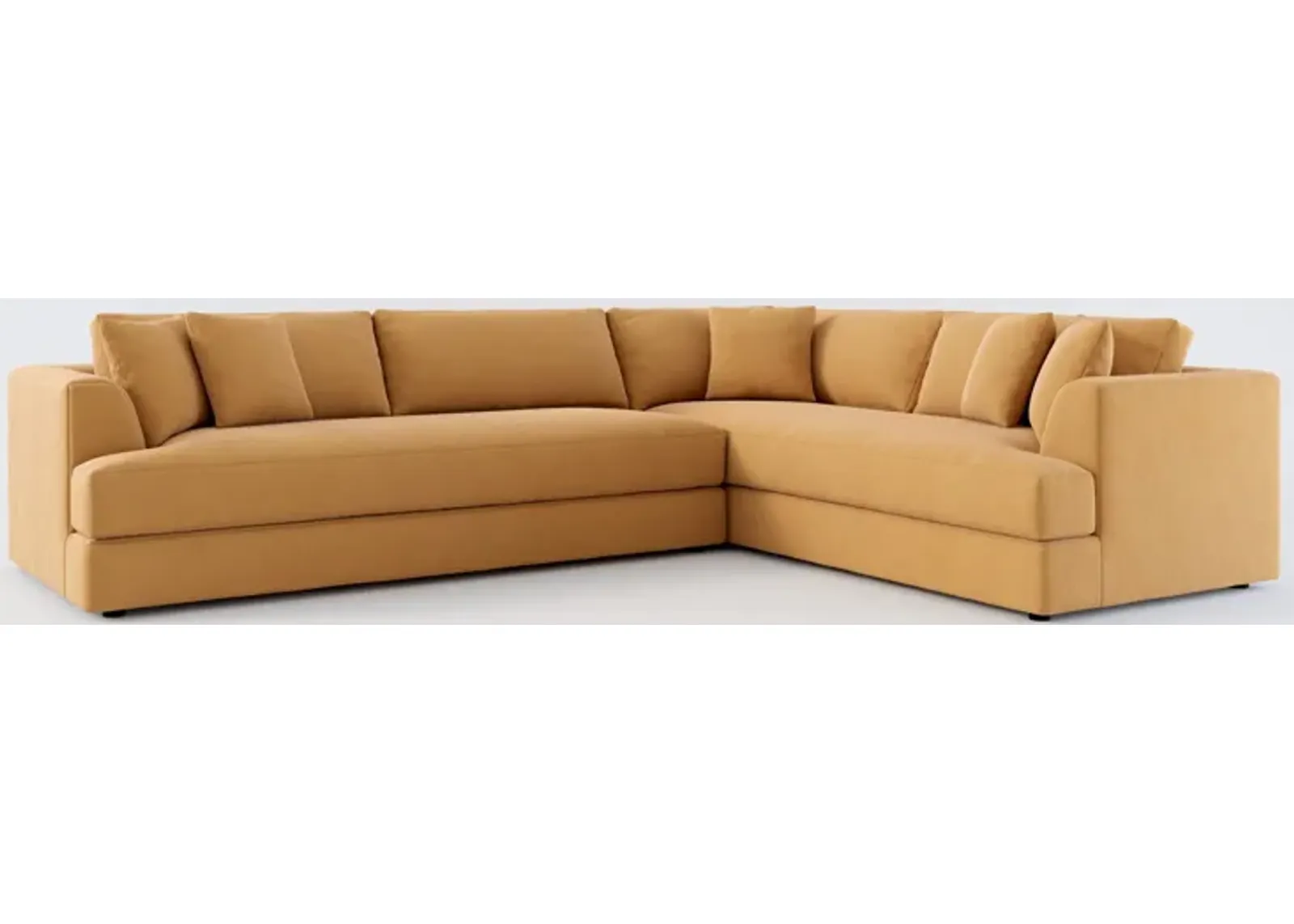 Ridley Foam Comfort 2-Piece Sectional - Merrimac Topaz