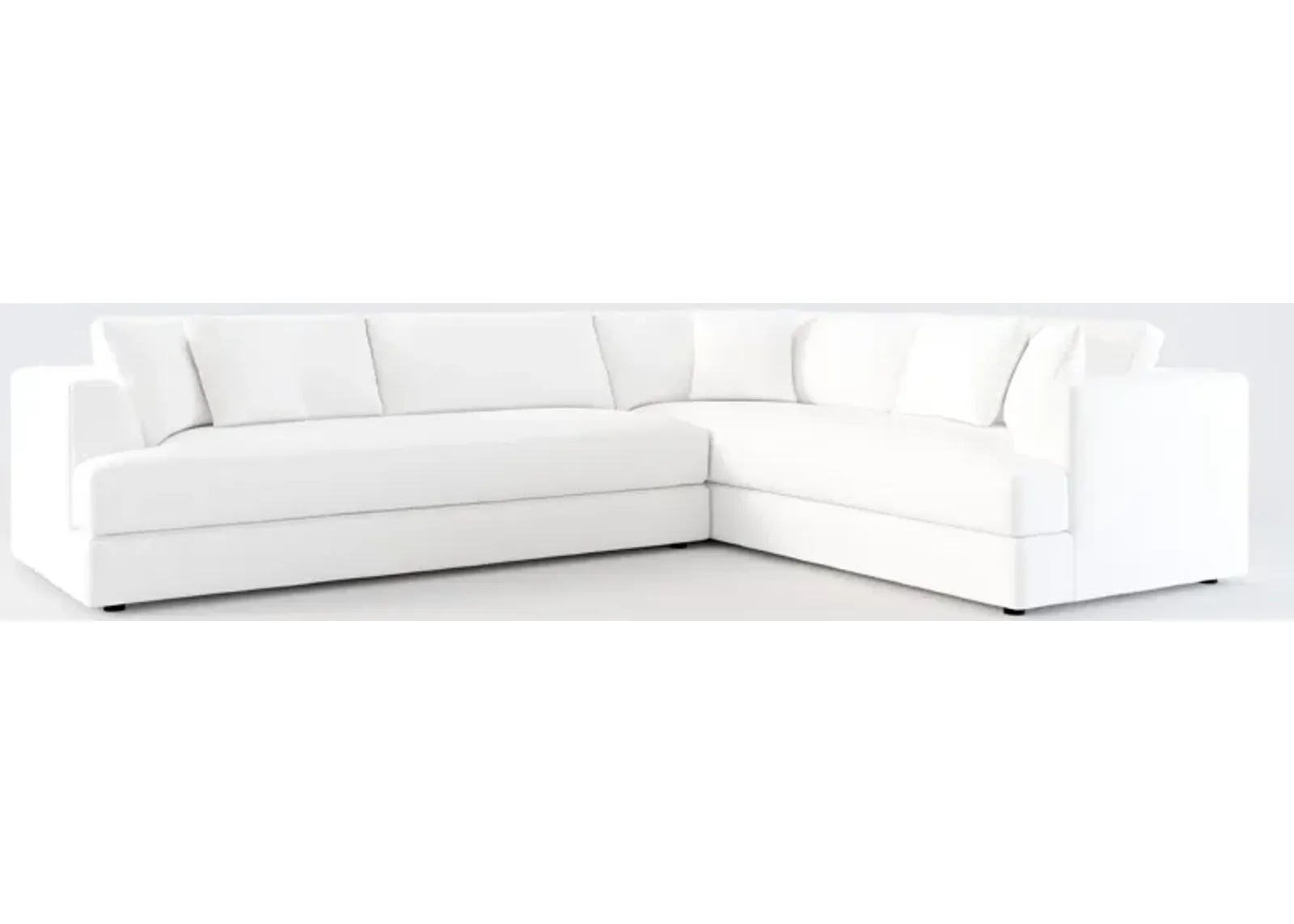 Ridley Hybrid Comfort 2-Piece Sectional - Lovie Chalk