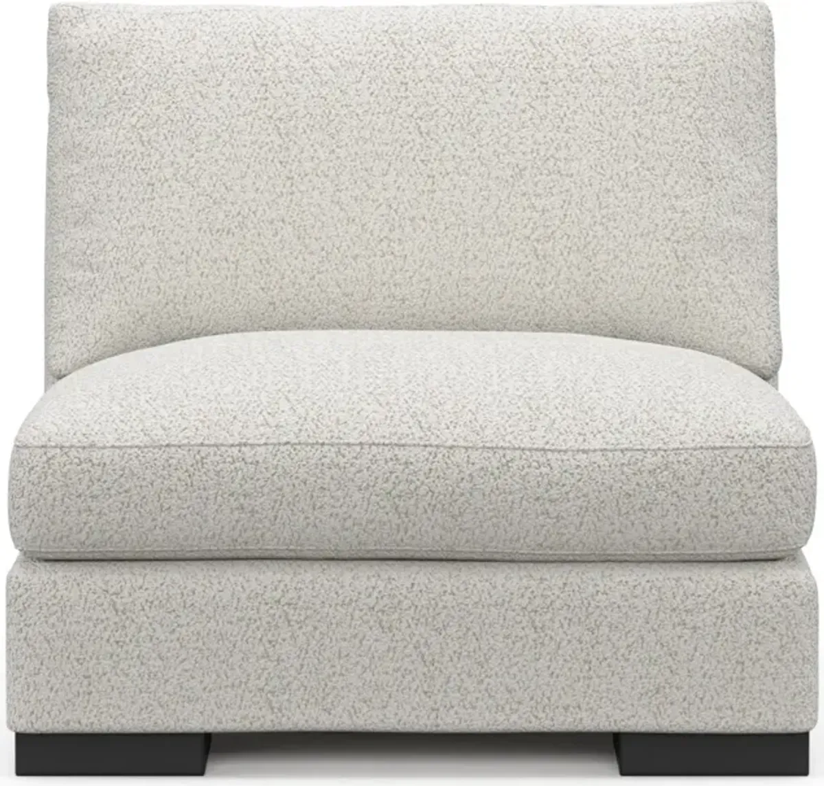 Bondi Foam Comfort Armless Chair - River Rock Ivory