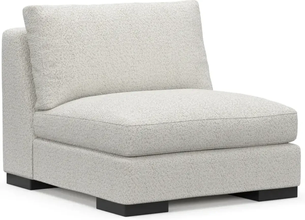 Bondi Foam Comfort Armless Chair - River Rock Ivory