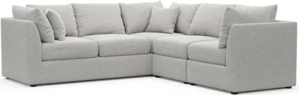 The Pitt Foam Comfort Sectional - Adario Fog