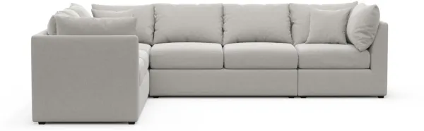 The Pitt Foam Comfort Sectional - Basker Dove