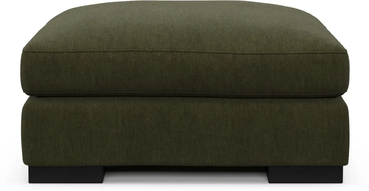 Bondi Foam Comfort Ottoman - Marina Moss