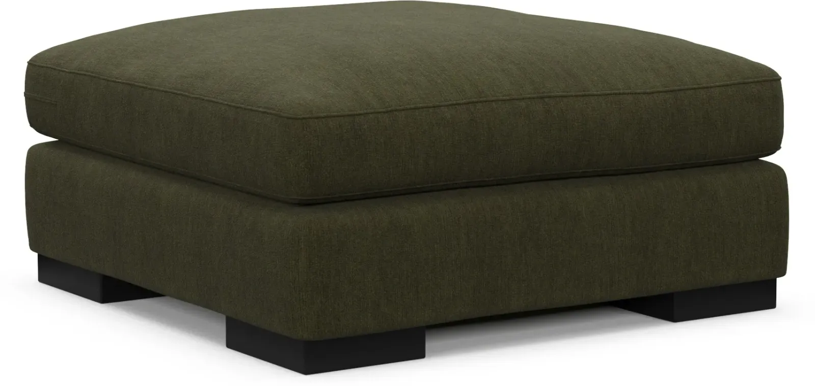 Bondi Foam Comfort Ottoman - Marina Moss