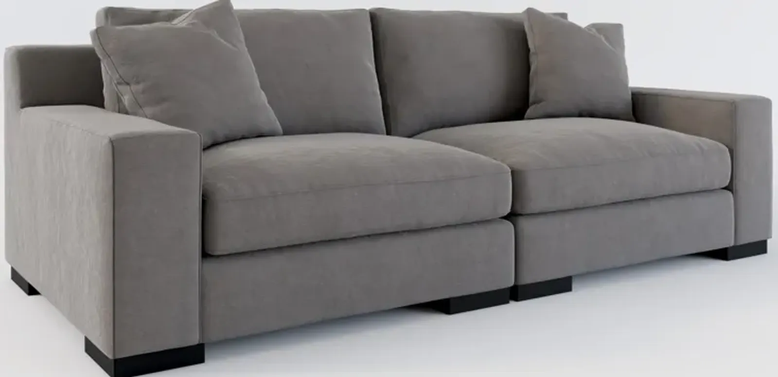 Bondi Foam Comfort 2-Piece Sofa - Merrimac Ash