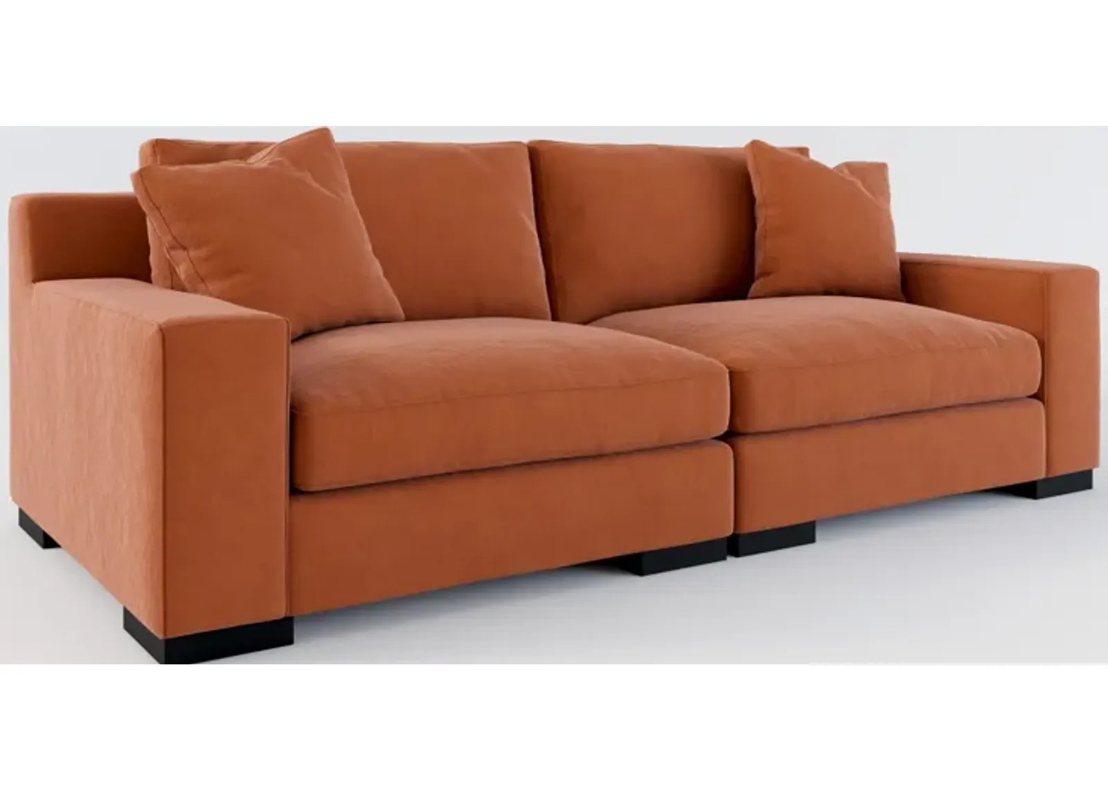 Bondi Foam Comfort 2-Piece Sofa - Merrimac Brick