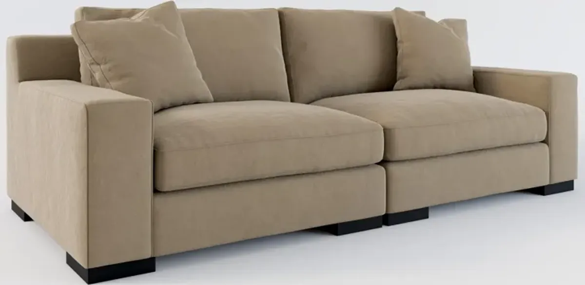 Bondi Foam Comfort 2-Piece Sofa - Merrimac Brownstone