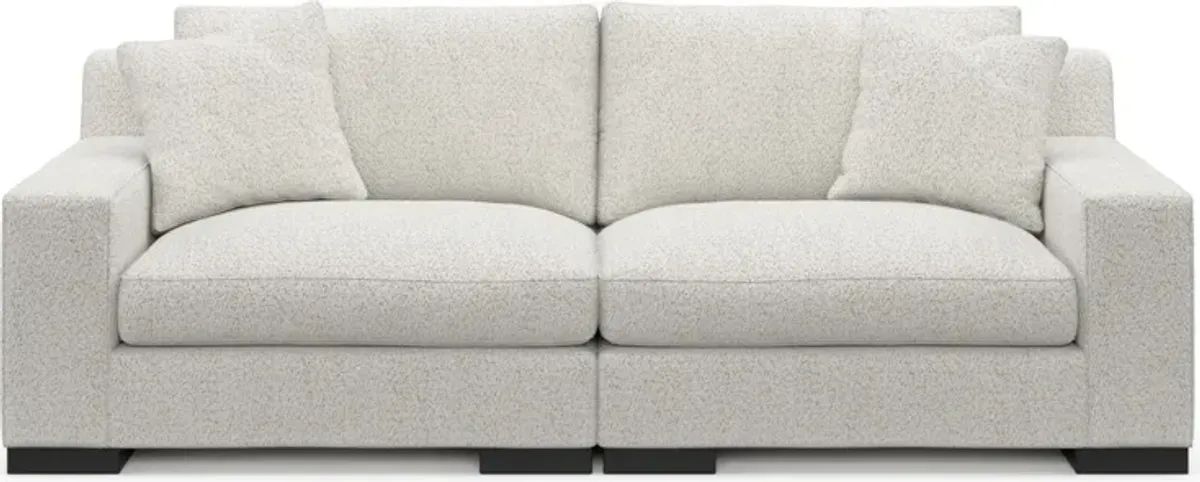 Bondi Foam Comfort 2-Piece Sofa - River Rock Ivory