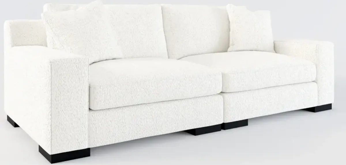 Bondi Foam Comfort 2-Piece Sofa - River Rock Ivory